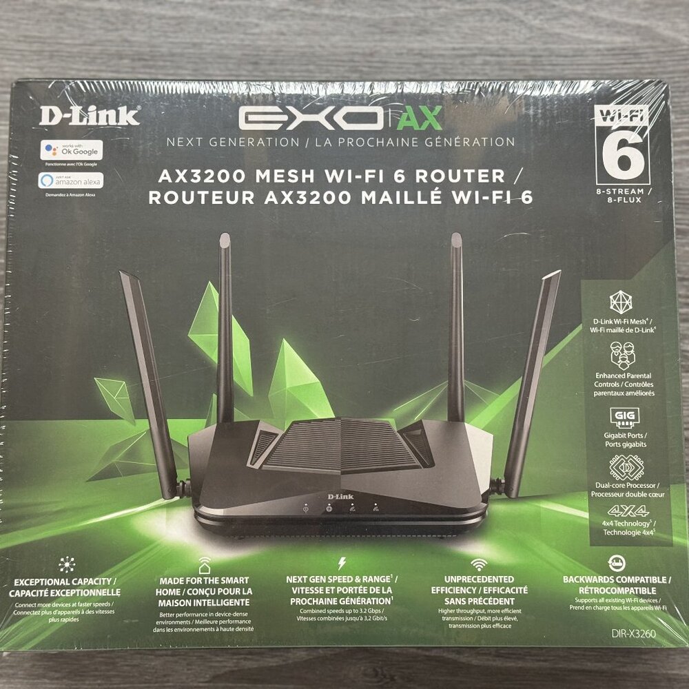 D-Link AX3200 Mesh WiFi 6 Router BRAND NEW (DIR-X3260)